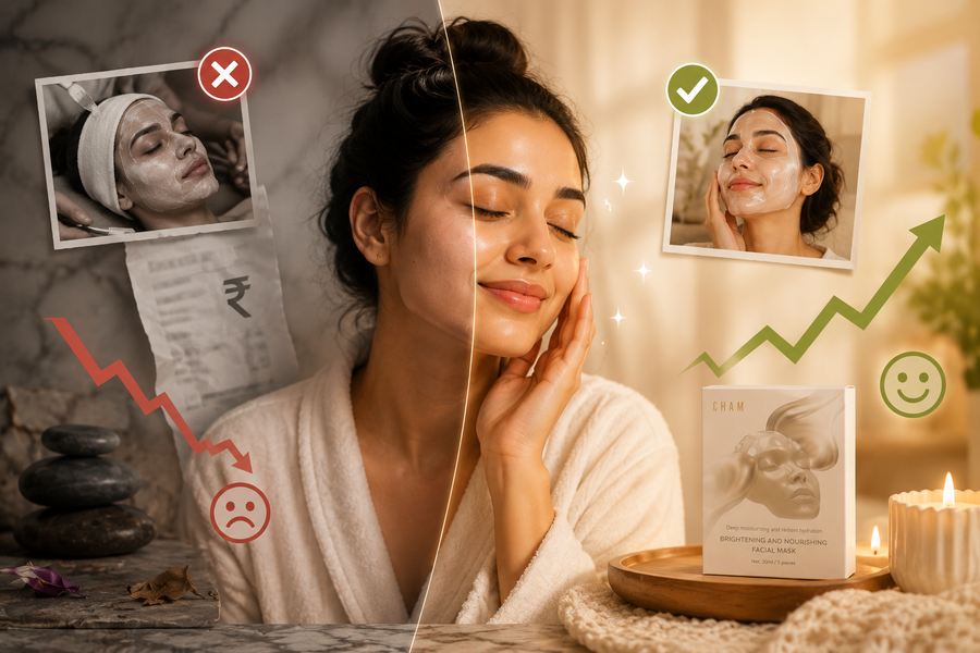 I Spent ₹36,000 on Salon Facials Last Year. A ₹1,472.00 Face Mask at Home Worked Better. | Cham Skincare India