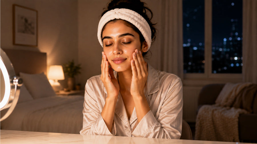 A realistic night skincare routine