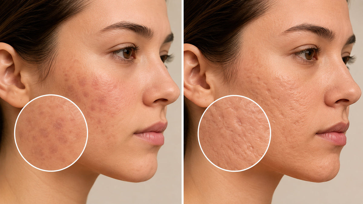 Acne marks and acne scars are not the same thing