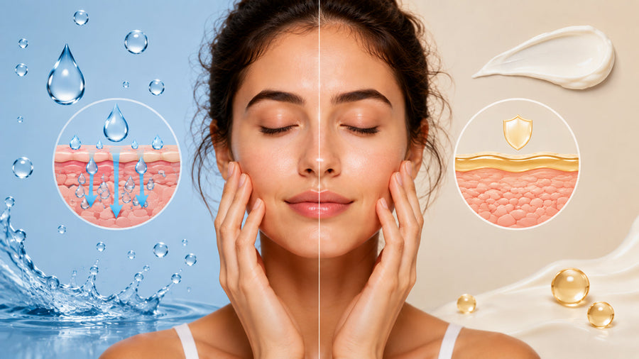 Hydration vs moisturization: what your skin is actually asking for