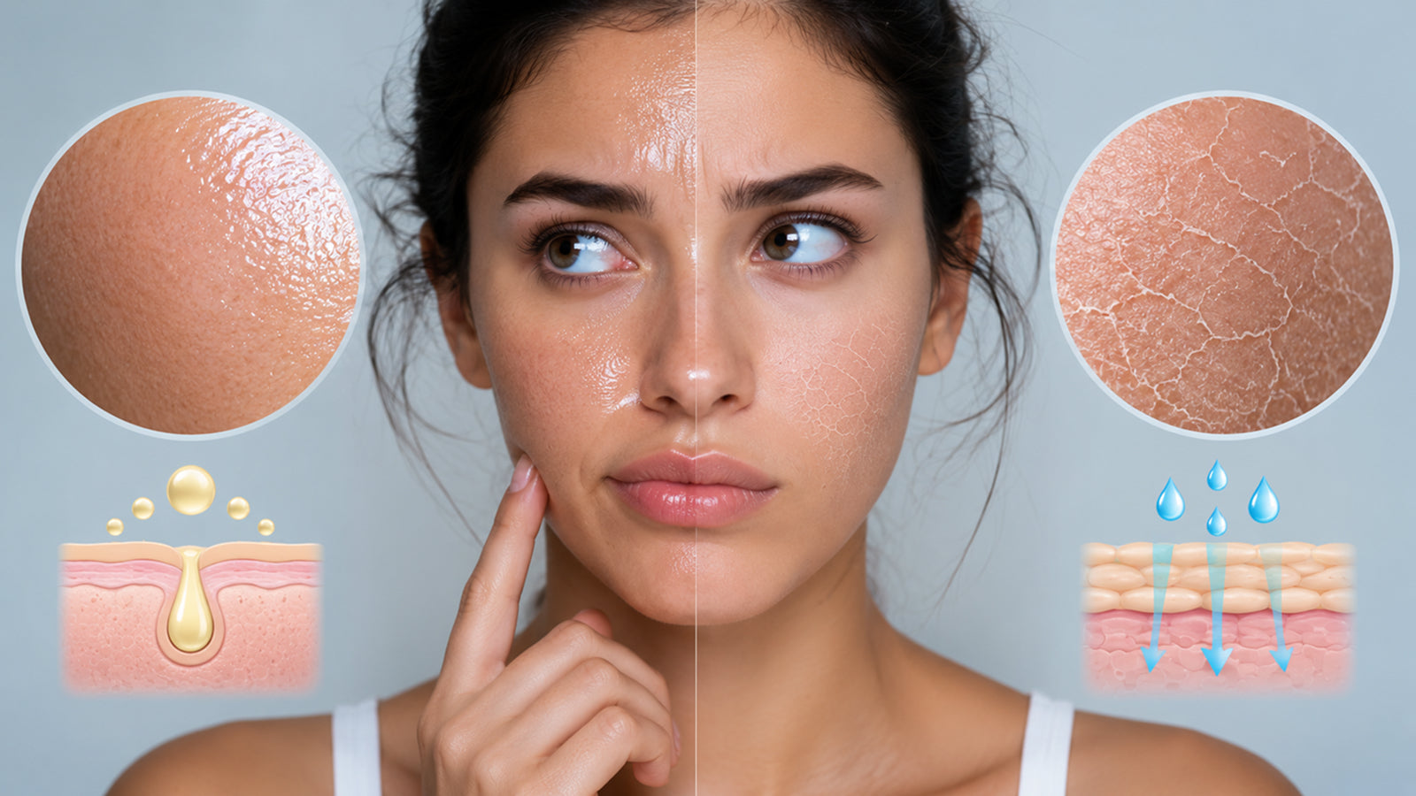 Oily but dehydrated: the combination that confuses everyone