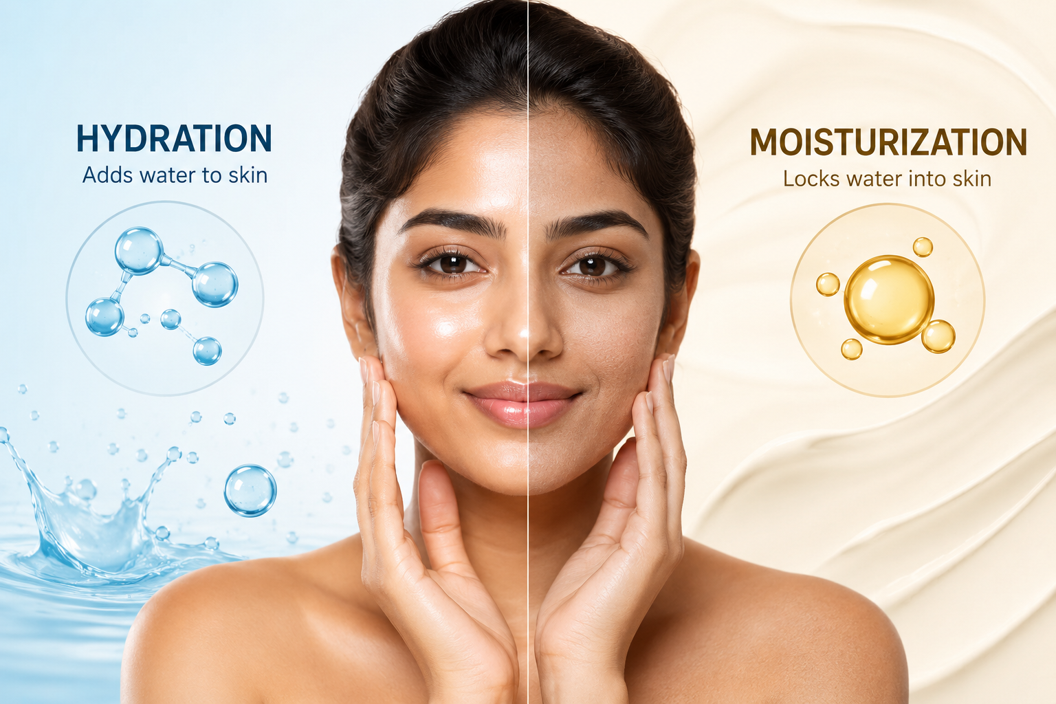 Hydration vs Moisturization: What Your Skin Really Needs