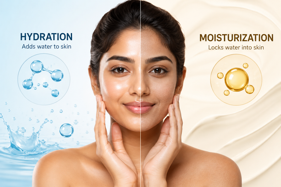 Hydration vs Moisturization: What Your Skin Really Needs