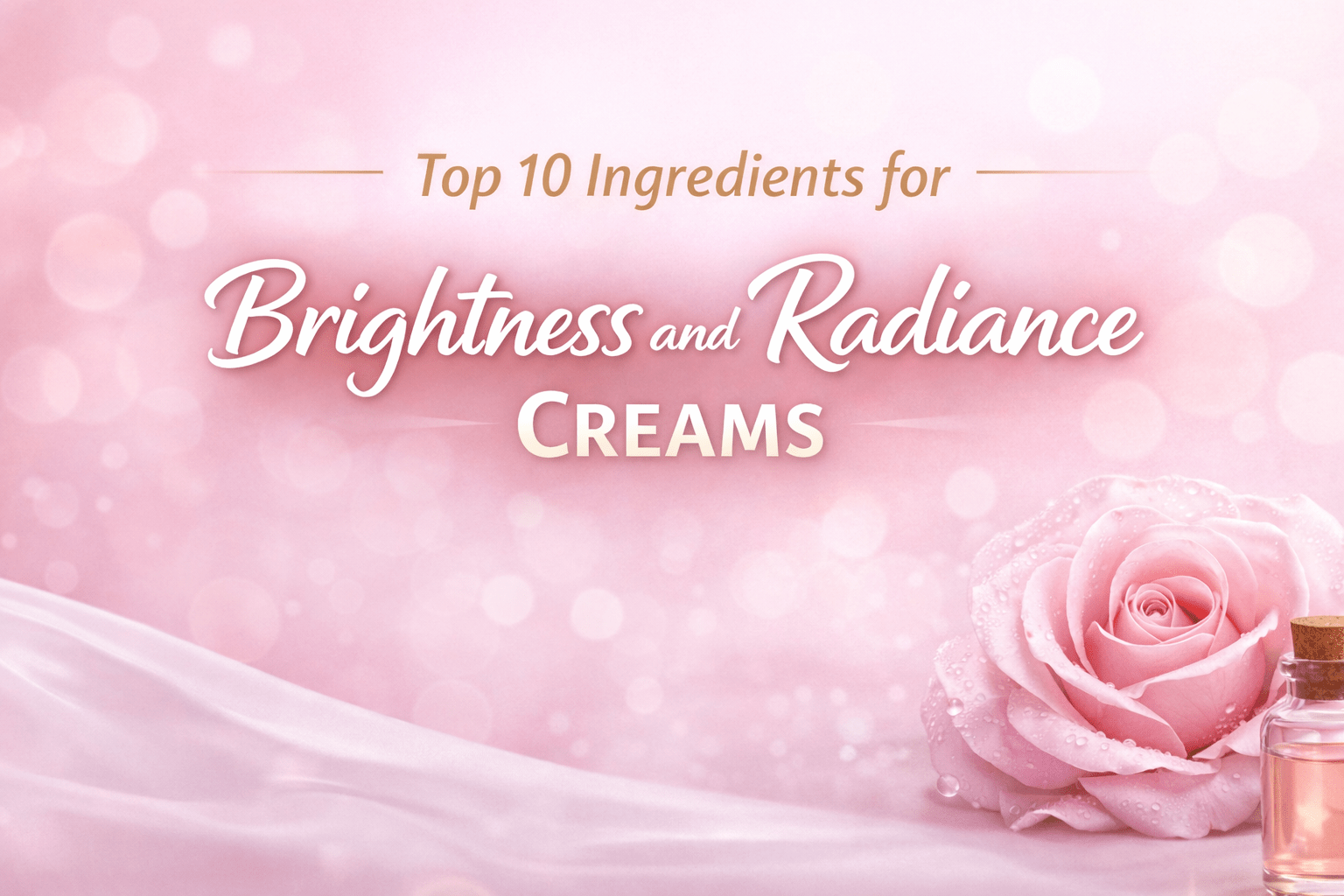 Top 10 Ingredients for Brightness and Radiance Creams - Cham beauty