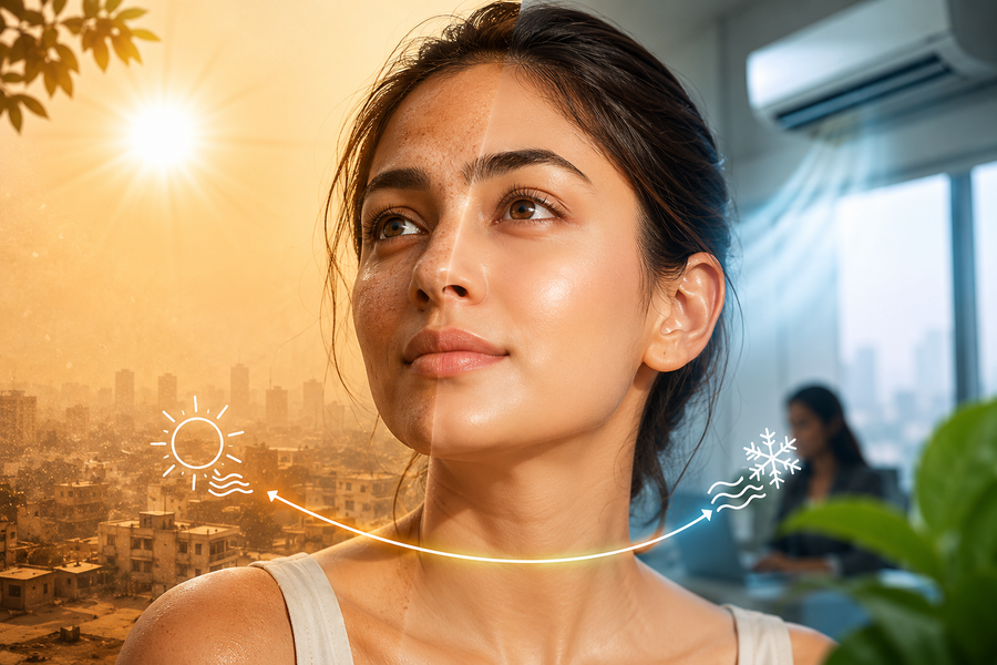 45°C Heat Destroyed My Skin. This 5-Product Routine Fixed It in 90 Days. | Cham Skincare Blog